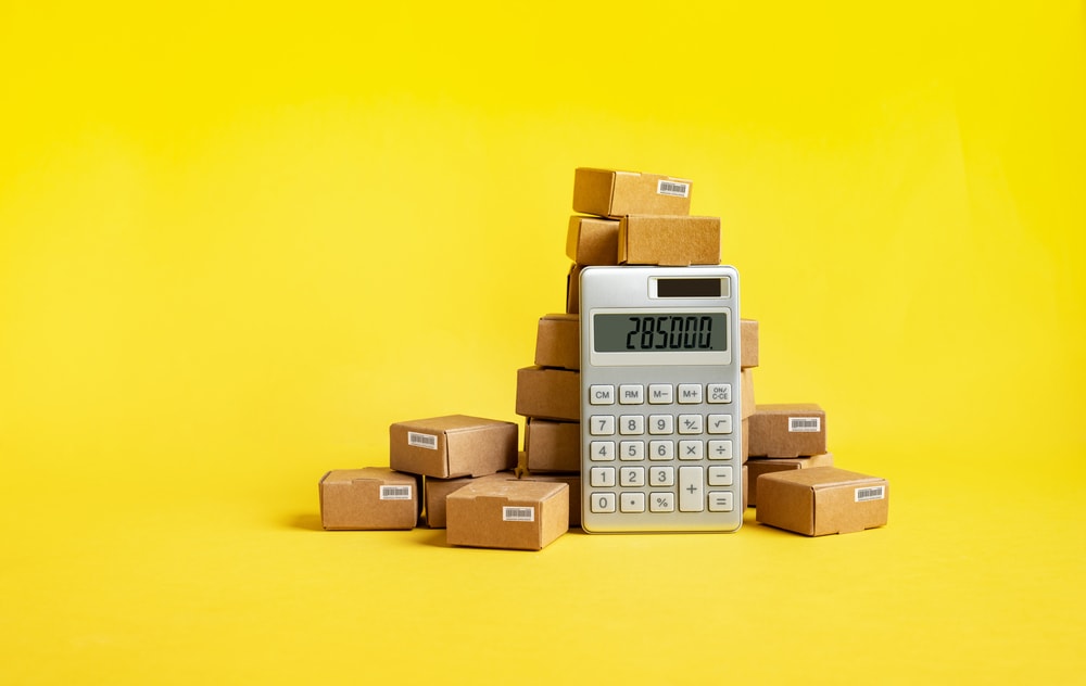 Calculator and boxes