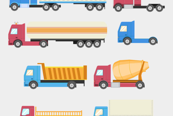 trailer types vector image