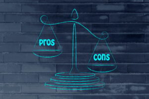 pro and cons scales tipped toward cons