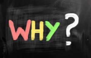 Why in colorful letters on blackboard