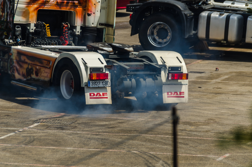 bobtail truck driving