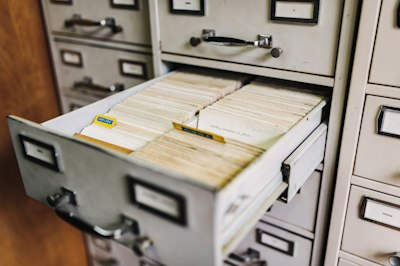 filing cabinet open